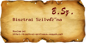 Bisztrai Szilvána névjegykártya